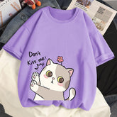 Womens Lavender Oversized T-Shirt - 19bay